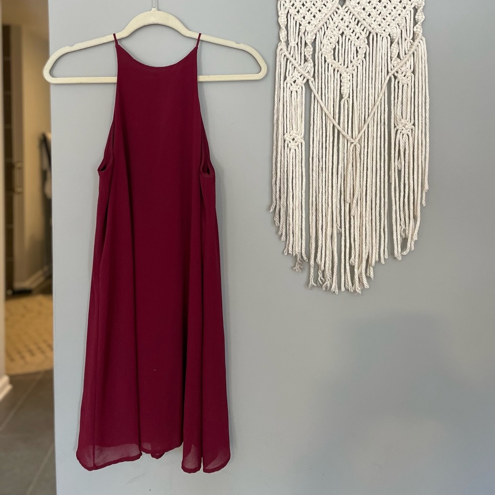 Wine formal dress